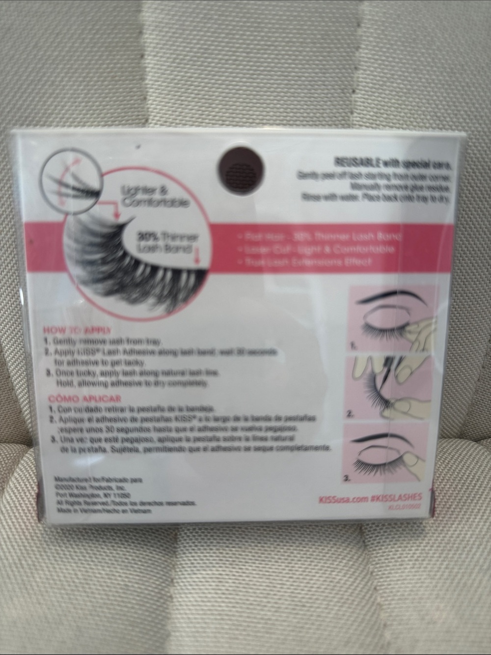 KISS Lash Couture Luxtensions - Black Dramatic False Lashes - Picture 2 of 2